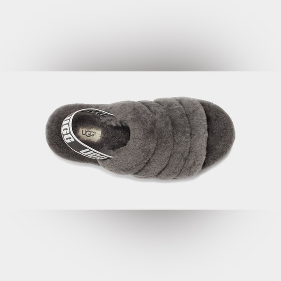 Ugg fluff yeah slide in charcoal - Picture 5 of 10